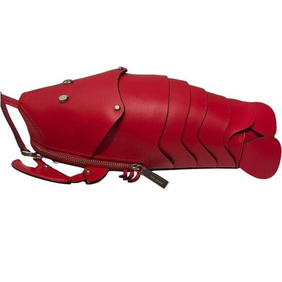 Kate Spade Lobster Purse Love Shack Red with Strap Crossbody Novelty - Picture 2 of 12